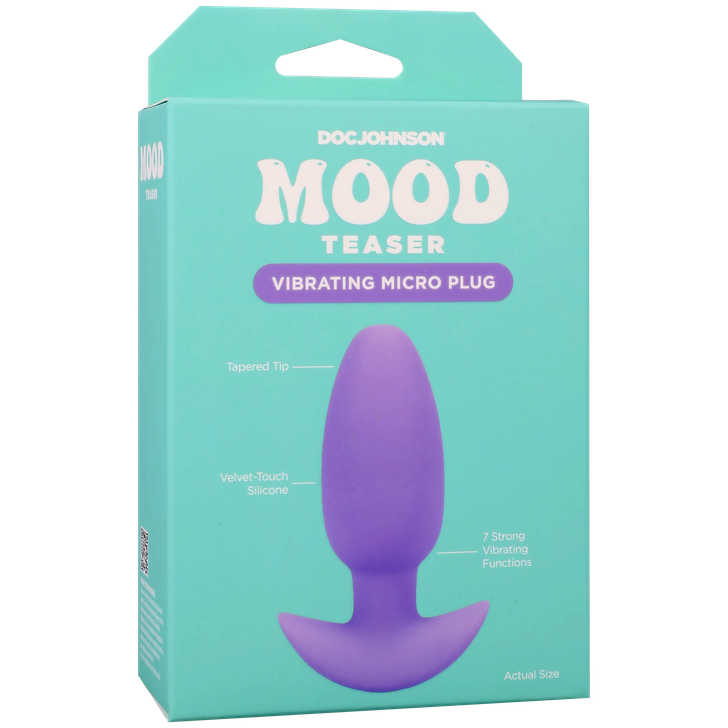 Doc Johnson Mood Teaser Vibrating Plug - Lavender