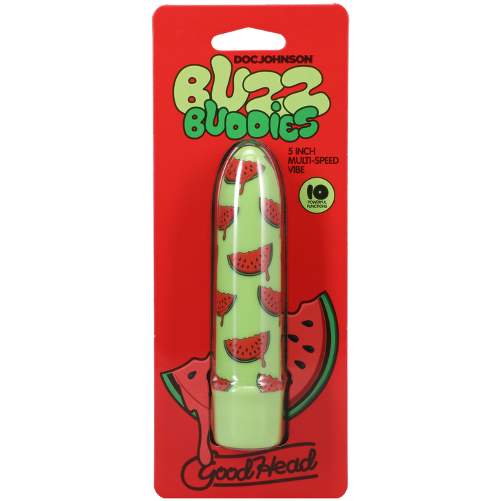 Doc Johnson Goodhead Buzz Buddies - Watermelon