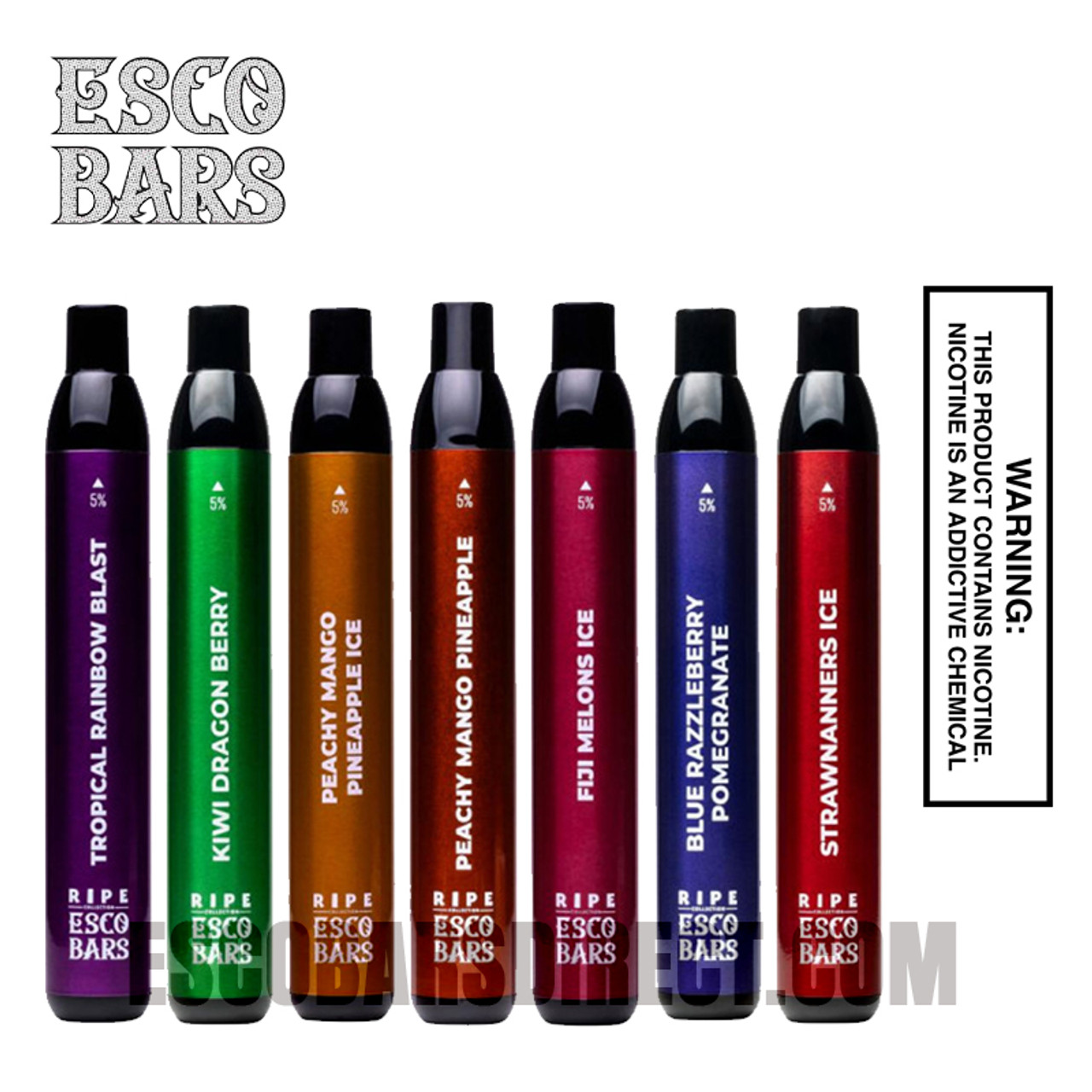 Esco Bars Ripe 2500 PUFFS - All Flavors