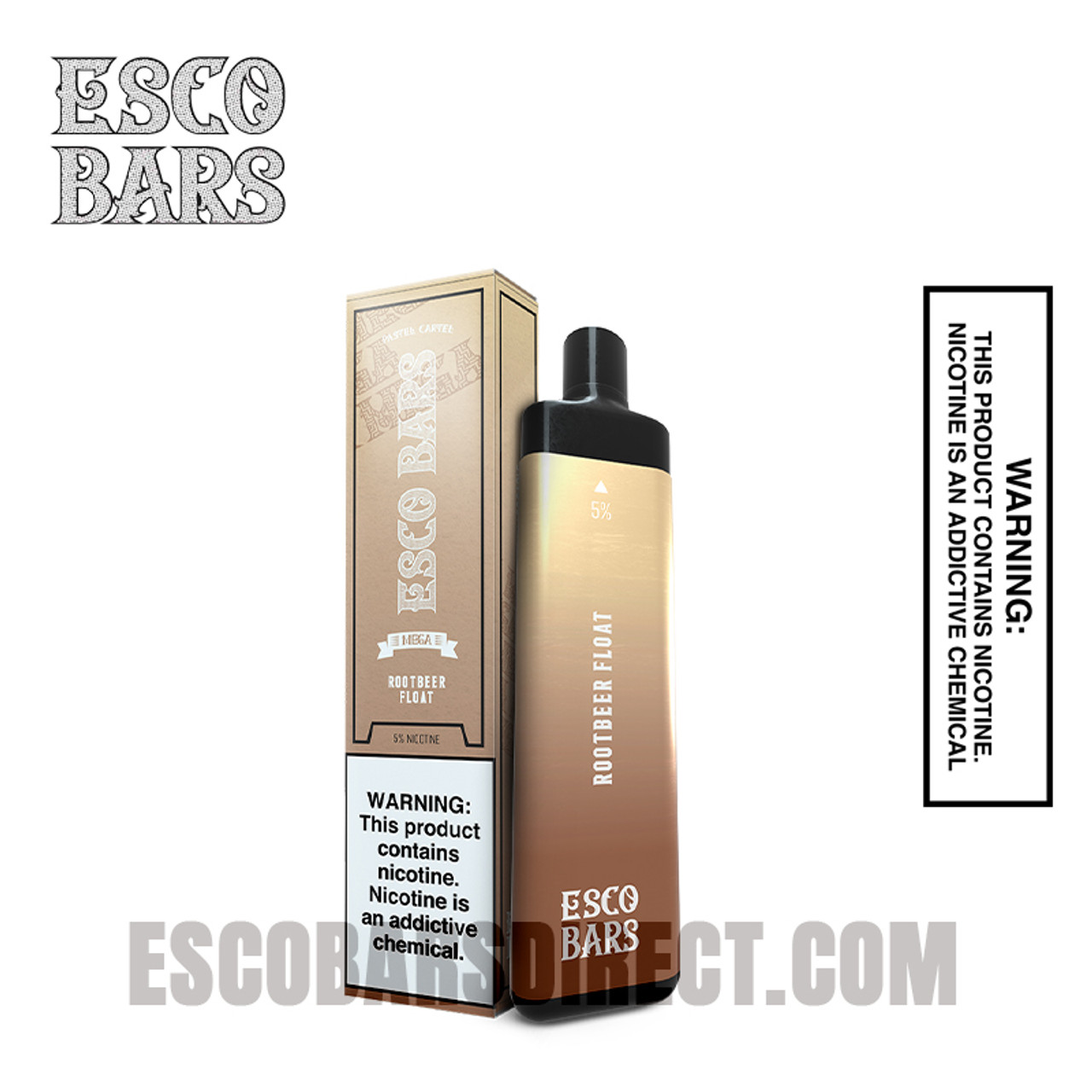 Esco Bar Root Beer Float Mega Rechargeable Vape 5000 Puffs