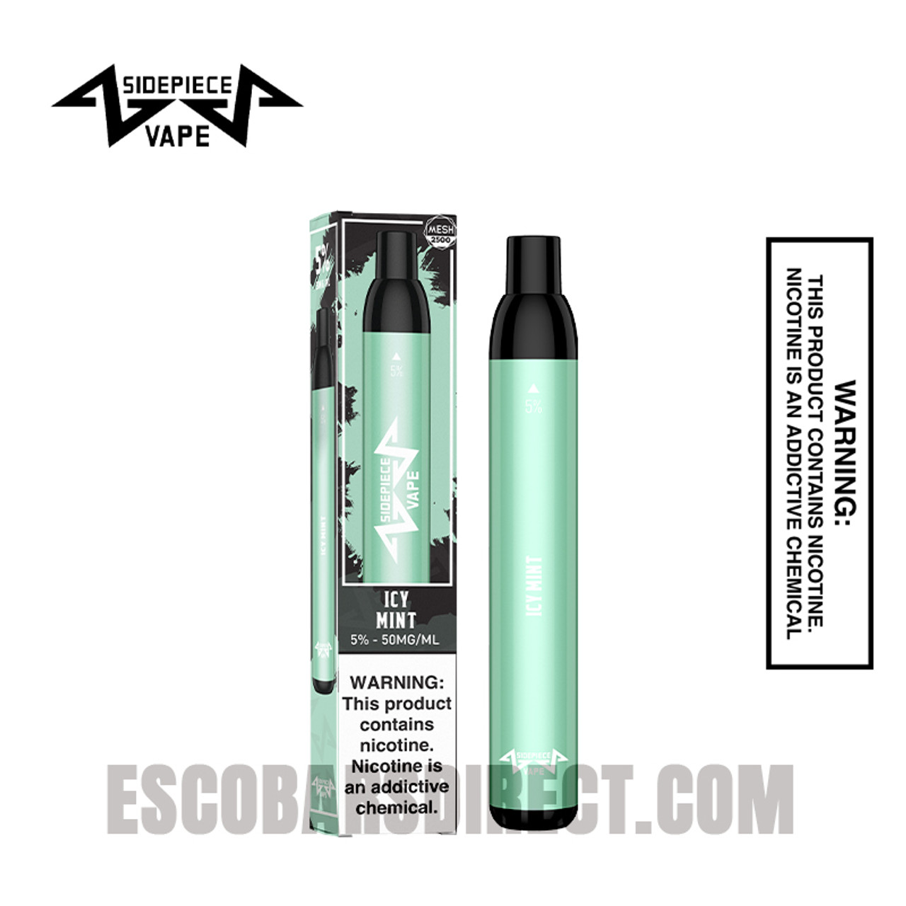 Icy Mint Sidepiece SP2500 Disposable Vape - 2500 Puffs