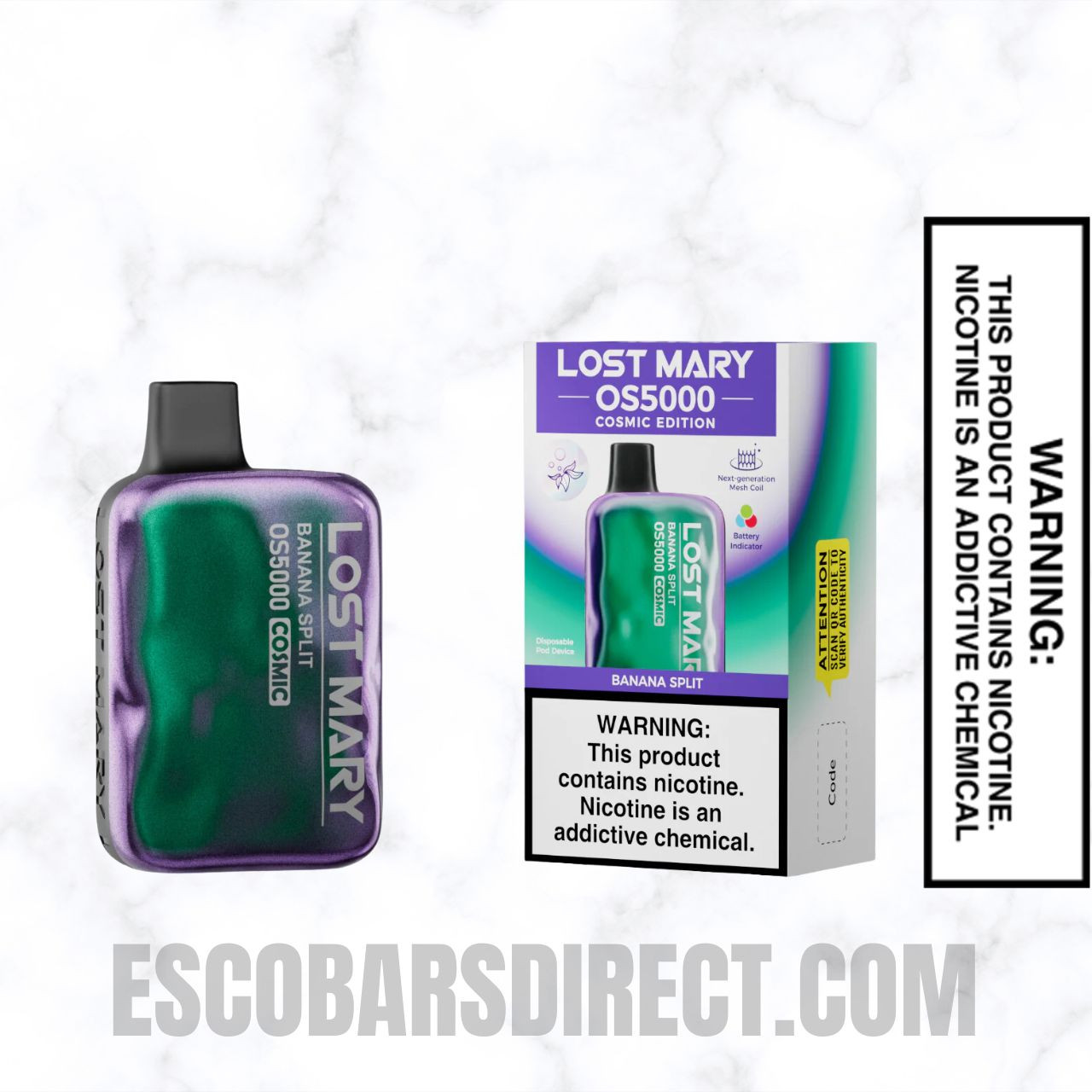 Banana Split Lost Mary OS5000 Cosmic Edition Vape