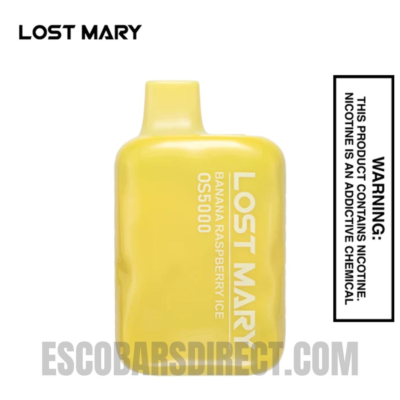Banana Raspberry Ice Lost Mary OS5000 Disposable Vape
