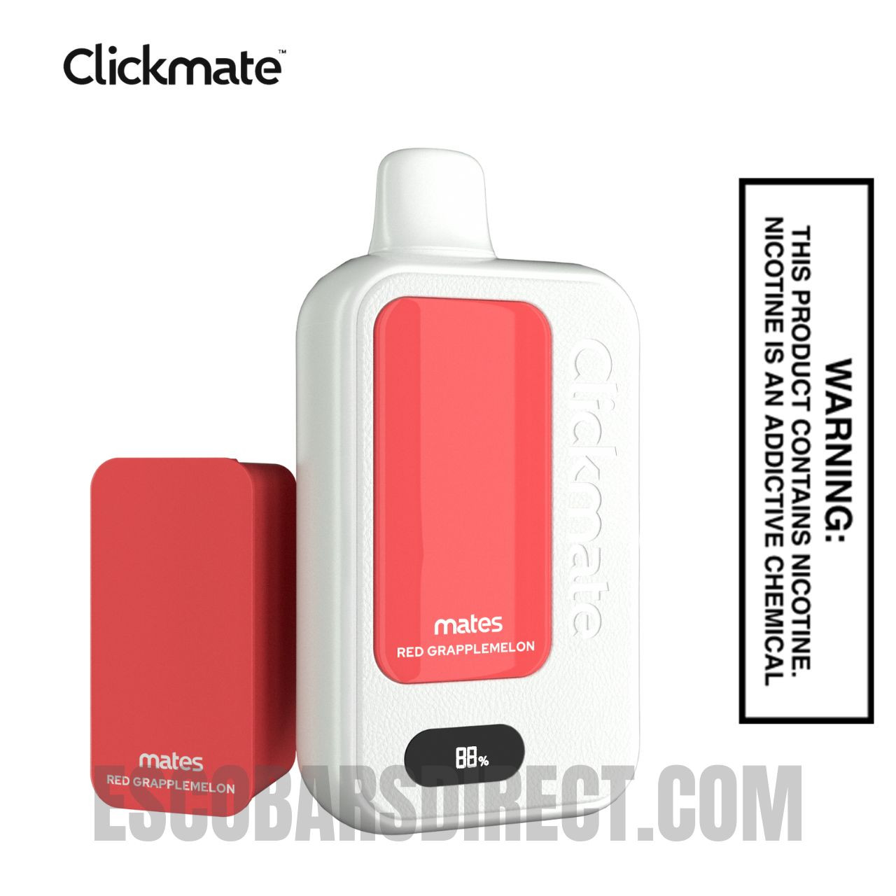 Red Grapplemelon 7 Daze Clickmate Vape15000 Puffs