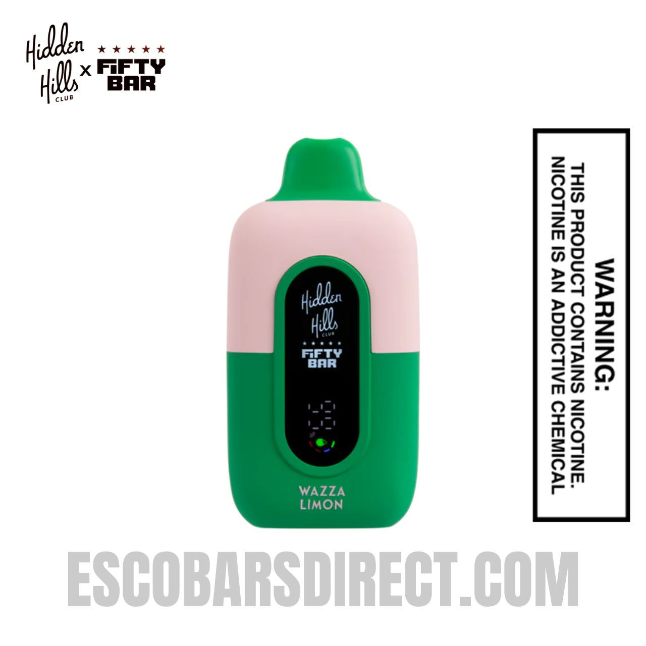 Wazza Limon Hidden Hills X Fifty Bar 20k Disposable Vape
