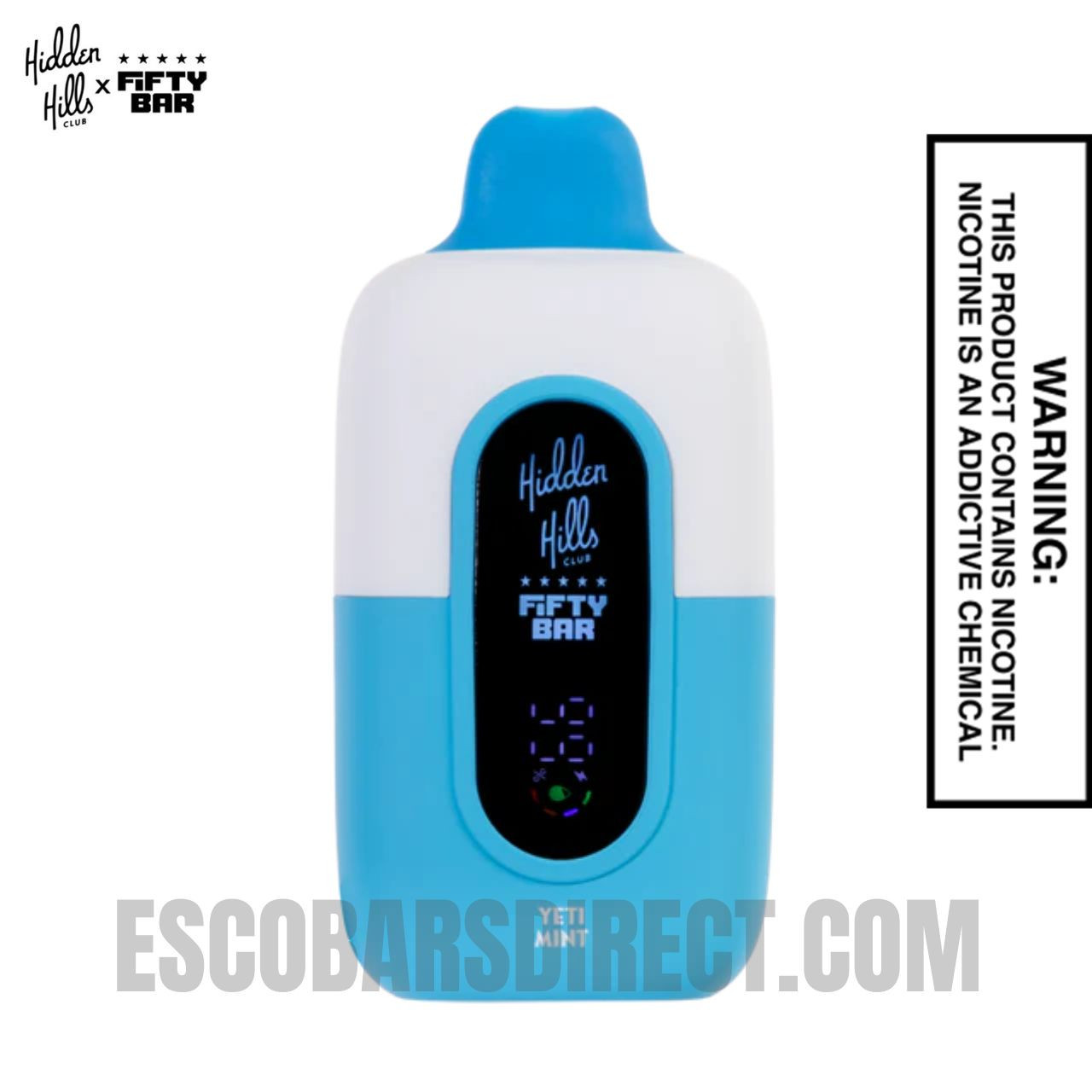Yeti Mint Hidden Hills X Fifty Bar 20K Vape