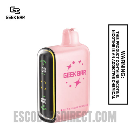 Strawberry B-Pop Geek Bar Pulse Zero Nicotine Disposable Vape