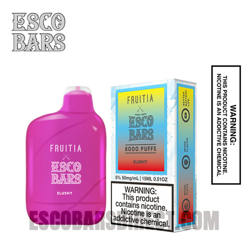 Esco Bar Slushy Fruitia Rechargeable Vape 6000 Puffs