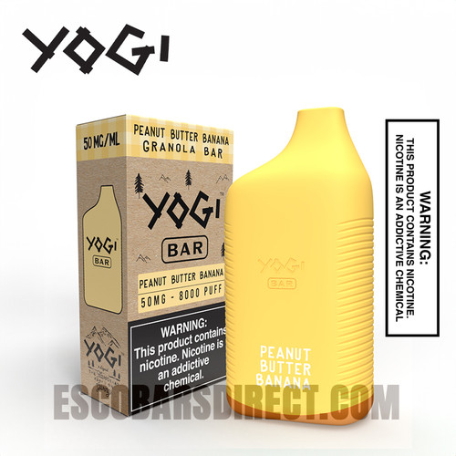 Yogi Granola Peanut Butter Banana 8000 Puffs Disposable Vape