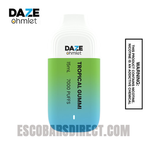 Daze Ohmlet Tropical Gummies 7000 Puffs Disposable Vape