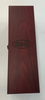 Wooden Wine Box with Red Wine Bottle