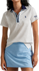 Women's Tour Pique Polo | White, Navy, & Blue