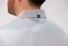 Forge Double Stripe Polo | Polished White