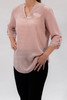 Women's 3/4 Sleeve Tunic Blouse | Rose Quartz
