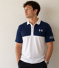 Performance 3.0 Colorblock Polo | White & Navy