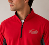 Traverse Colorblock Stretch 1/4 Zip Pullover | Red