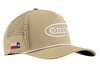 Cotton Oval & TX Flag 5 Panel Rope Hat | Tan