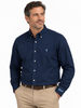 Long Sleeve Solid Dress Shirt | Navy