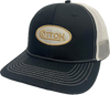 Uniform Cotton Oval Gold Trucker | Black & White