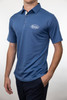 Signature Cotton Ball Solid Blue Polo