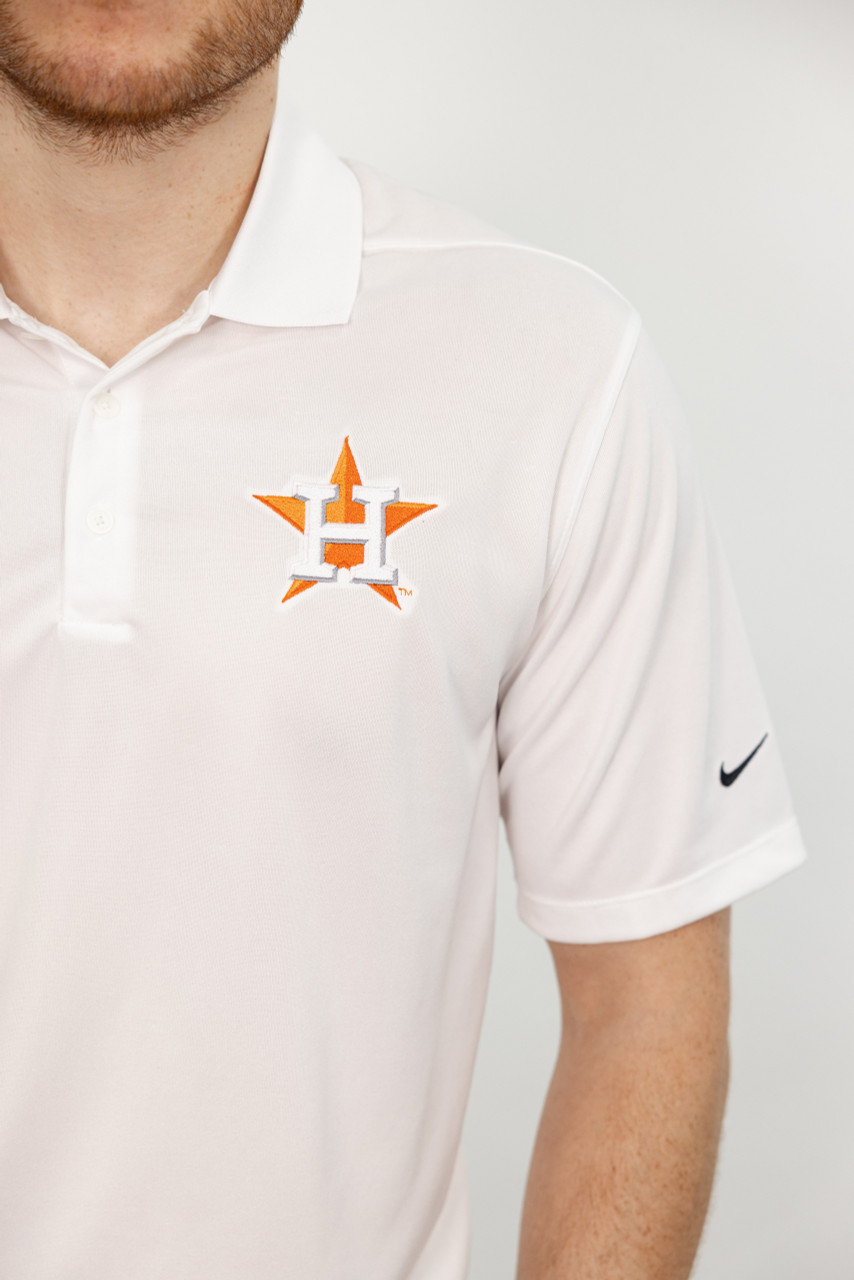 Astros I Cotton White Polo