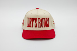 Let's Rodeo Hat | Tan & Red