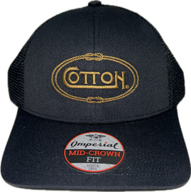 Cotton Rope Oval Trucker | Black