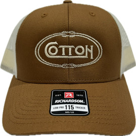 Cotton Rope Oval Trucker | Copper & Cream