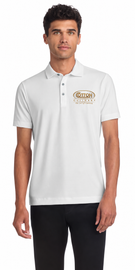 Culinary Stretch Jersey Polo | White