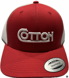 Raised Trucker | Red & White