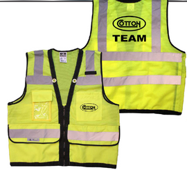 Yellow Safety Mesh Vest