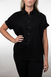 Oversized Black Blouse