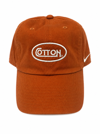 Cotton Oval Unstructured Hat | Burnt Orange