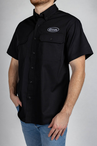 Ripstop Short Sleeve Shirt | Black