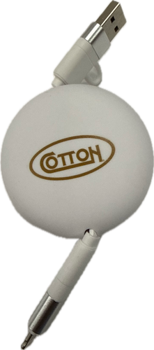 Retractable Charging Cable | White