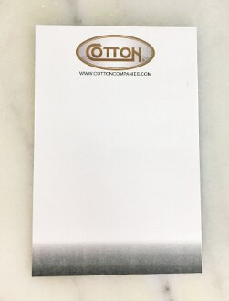 Ombre Blank Notepad | White