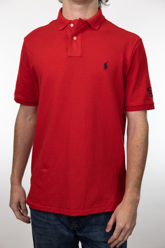 Red Mesh Polo