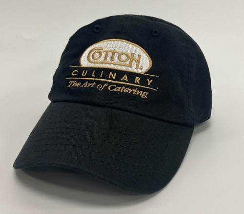 Black Unstructured Hat - Culinary