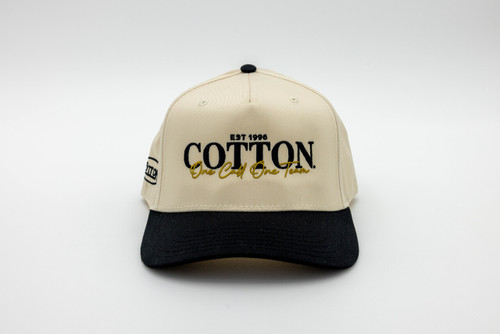 Cotton 1996 Tan & Black Hat