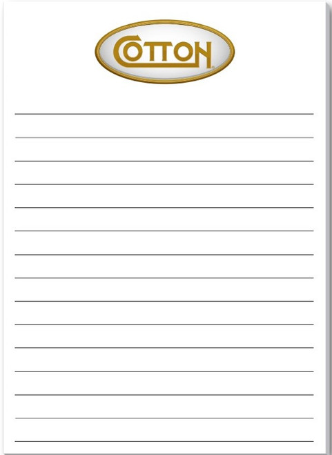 Cotton 5x7 Notepad