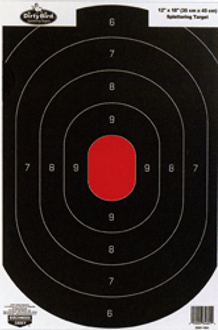 B/C TARGET DIRTY BIRD 12"X18" SILHOUETTE 8 TARGETS