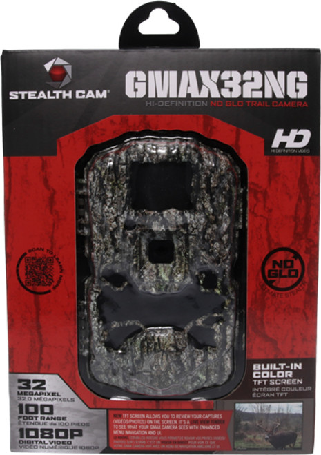STEALTH CAM TRAIL CAM GMAX32 32MP/1080HD VIDEO CAMO NO-GLO