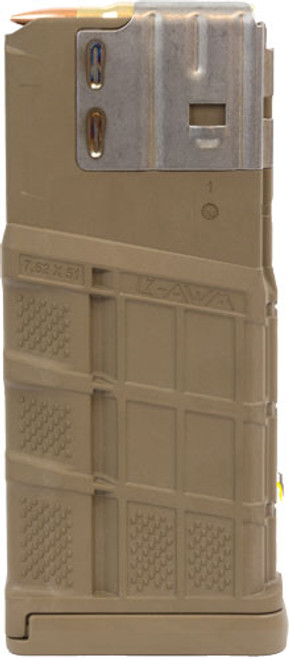LANCER MAGAZINE L7AWM SR-25 7.62X51 25RD OPAQUE FDE