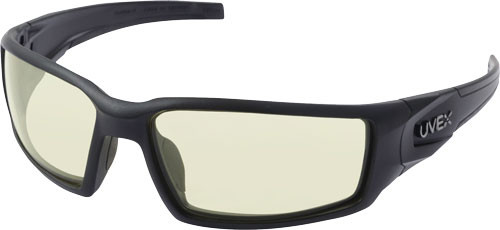 HOWARD LEIGHT HYPERSHOCK GLASSES BLACK FRAME/AMBER LENS