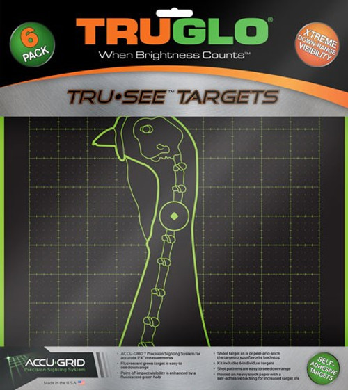 TRUGLO TRU-SEE REACTIVE TARGET TURKEY 6-PACK