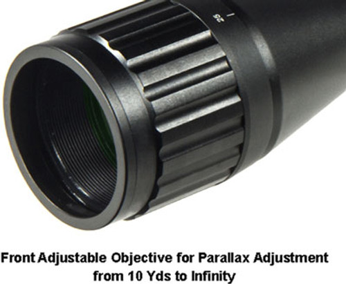 UTG SCOPE 6-24X50 1" AO 36 COLOR ILLUMINATED MIL-DOT