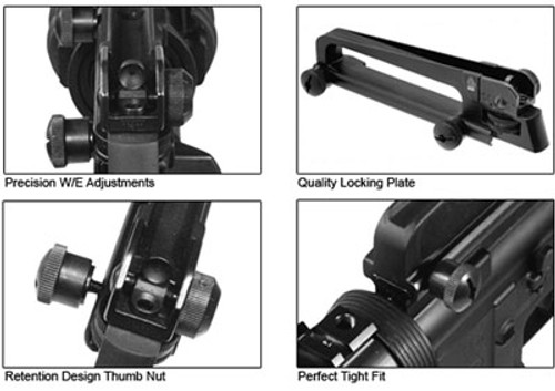 UTG CARRY HANDLE ASSEMBLY W/SIGHT PICATINNY MOUNT