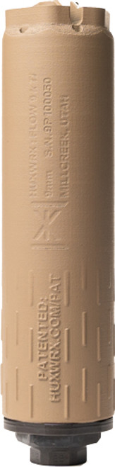 HUXWRX FLOW 9K TI SUPPRESSOR CERAKOTE FDE