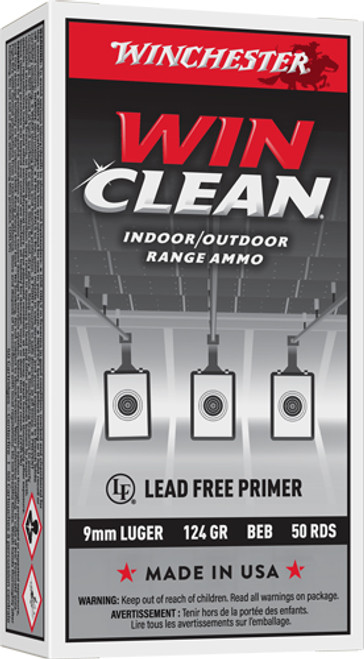 WINCHESTER WINCLEAN 9MM LUGER 124GR JSP 50RD 10BX/CS