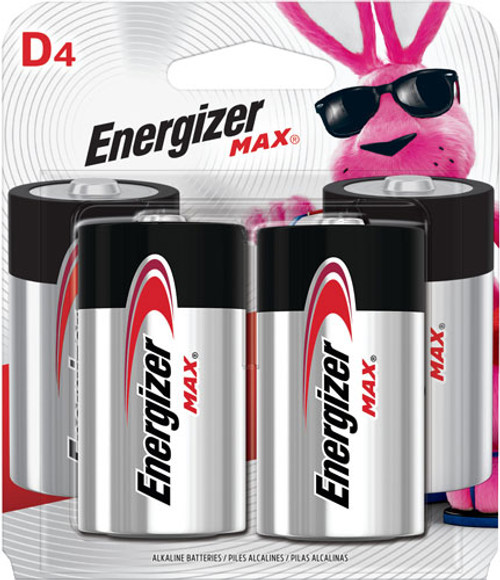 ENERGIZER MAX BATTERIES D 4-PACK